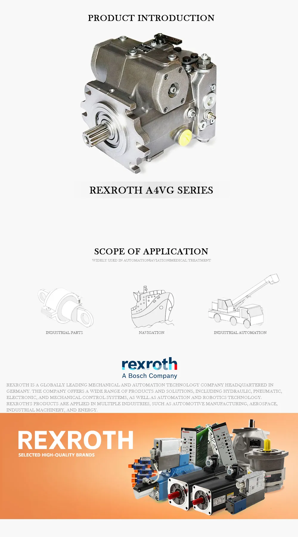 REXROTH A4VG Product Description-1