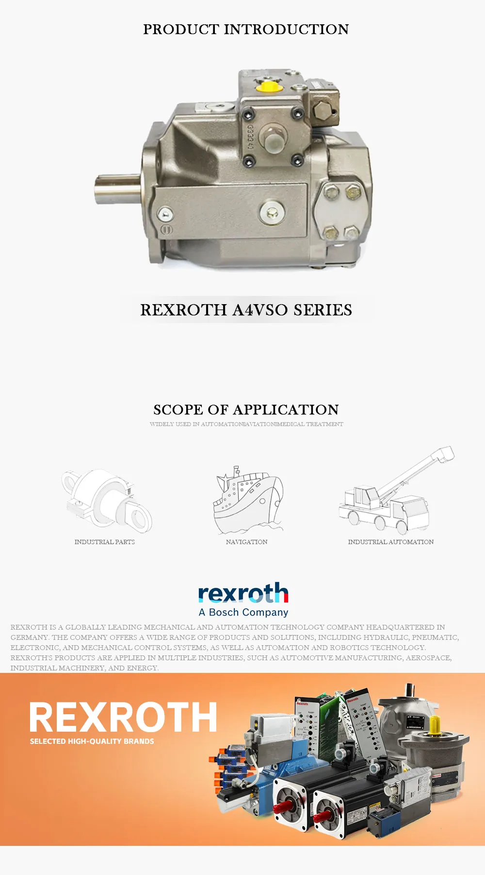 REXROTH A4VSO Product Description-1