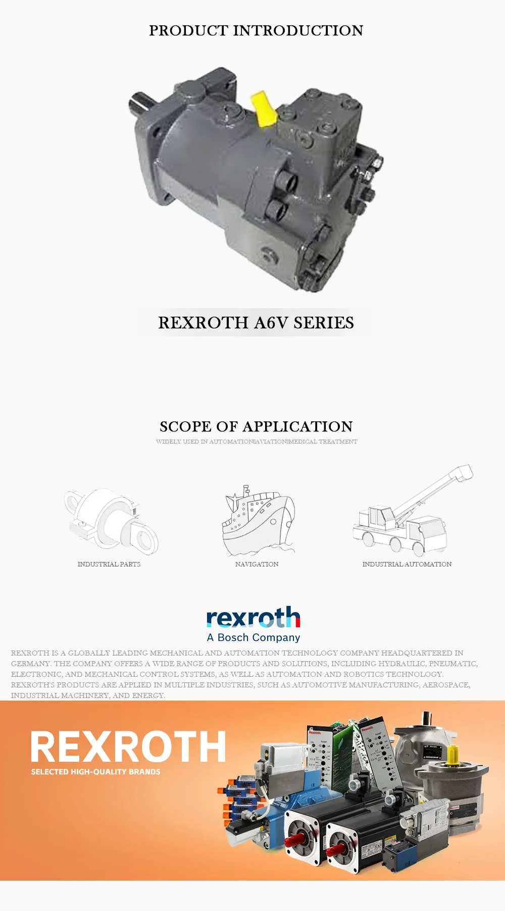 REXROTH A6V Product Description-1