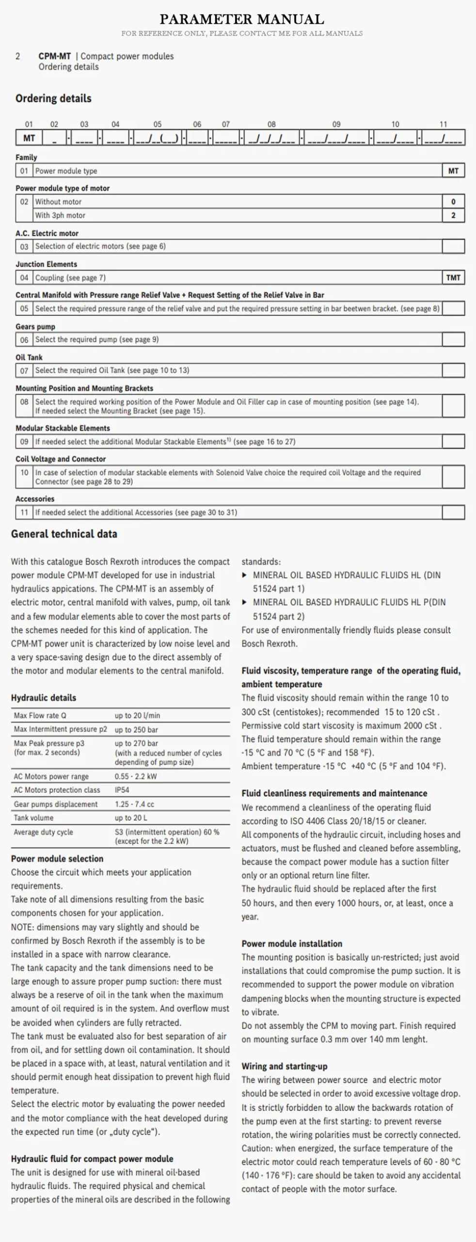 REXROTH CMP Product Description-2