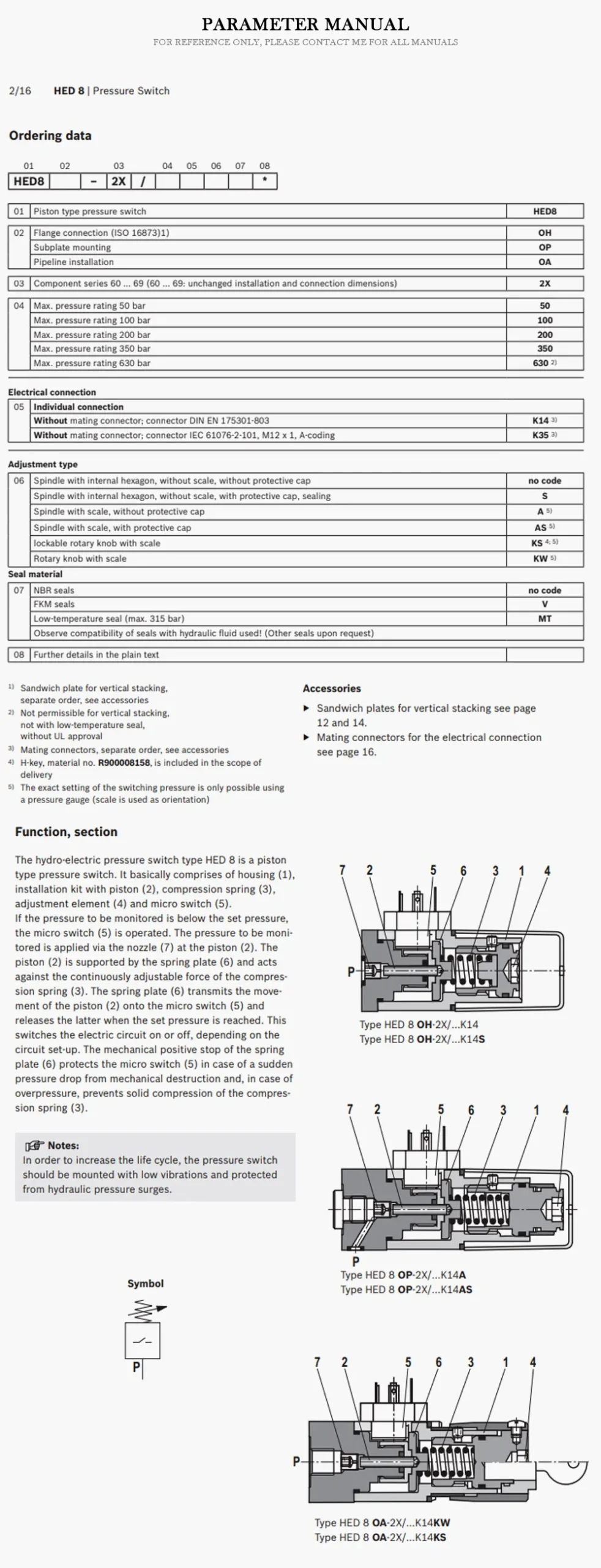 REXROTH HED Product Description-2