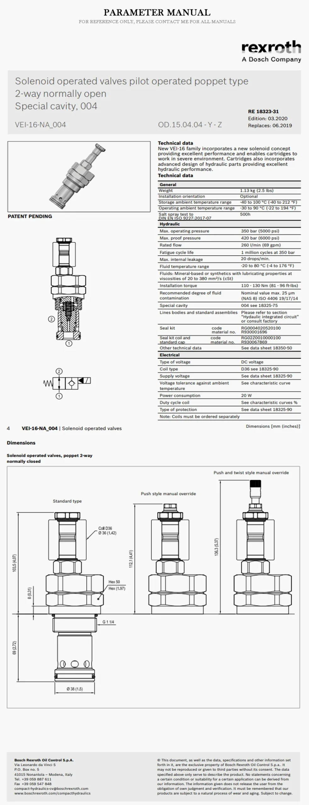 REXROTH OD150 Product Description-2