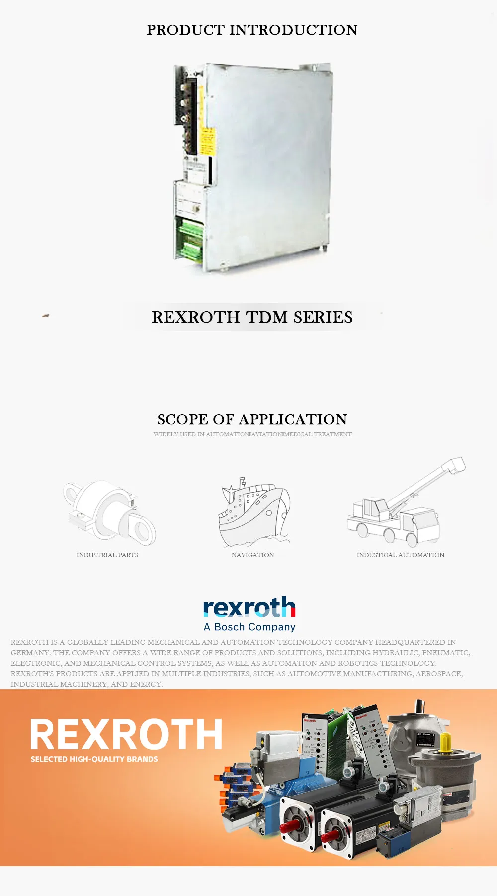 REXROTH TDM Product Description-1