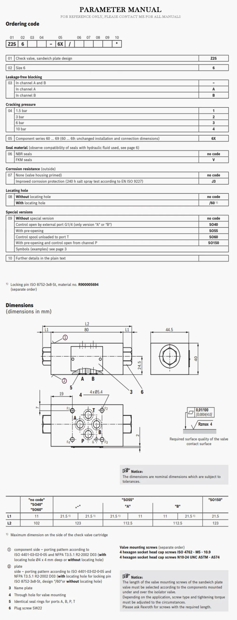 REXROTH Z2S 1 Product Description-2