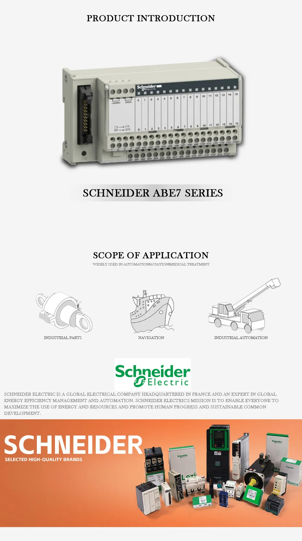 SCHNEIDER ABE7 Product Description-1