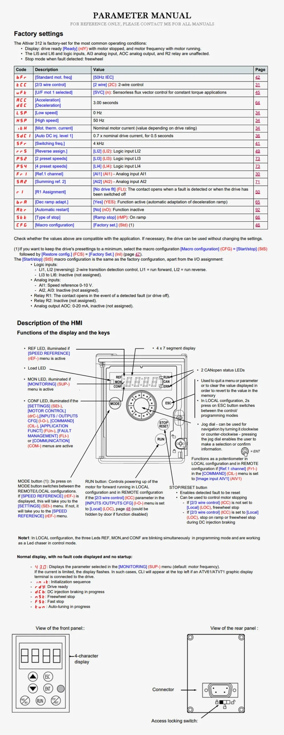SCHNEIDER ATV312 Product Description-2
