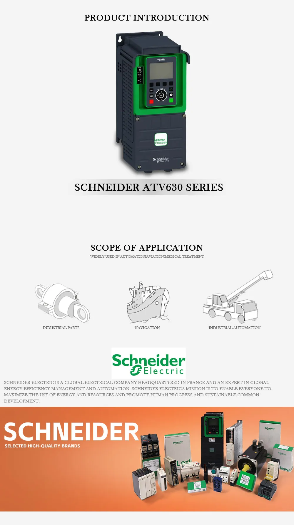 SCHNEIDER ATV630 Product Description-1