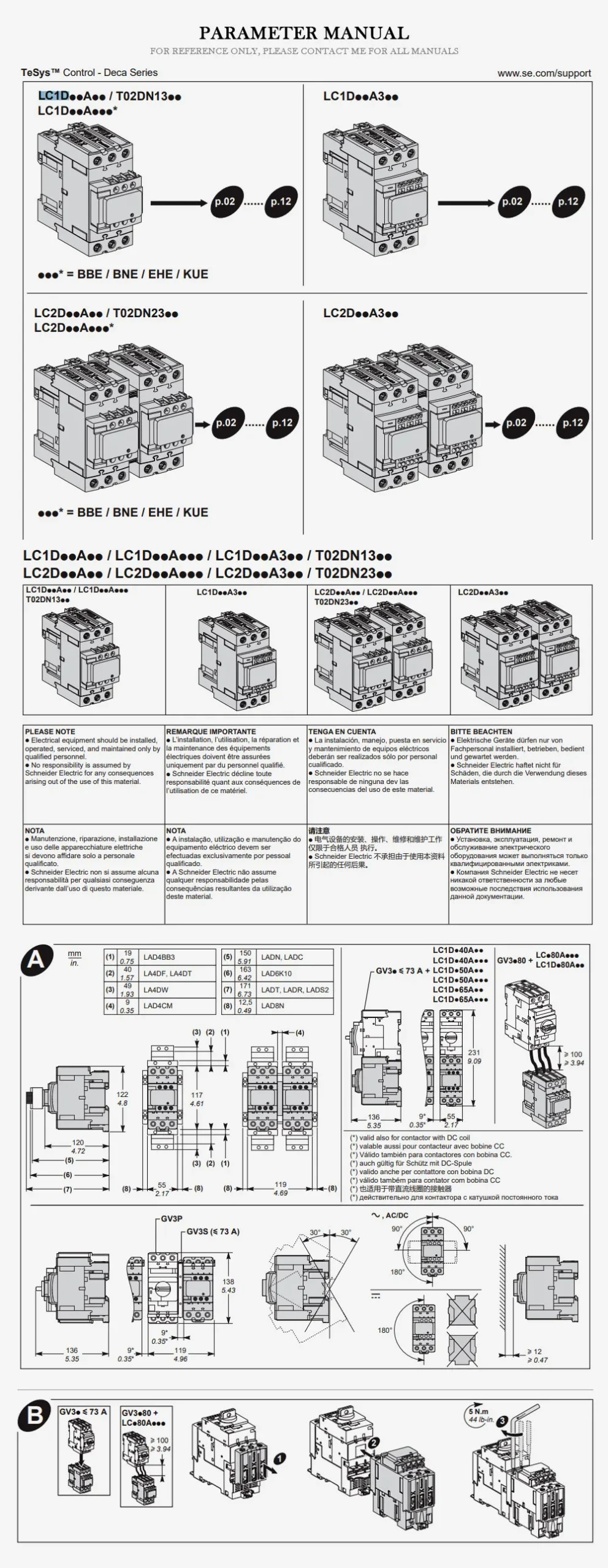 SCHNEIDER LC1D Product Description-2