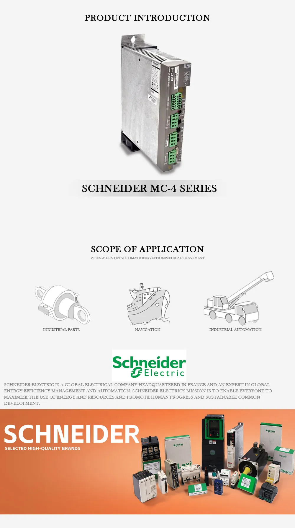 SCHNEIDER MC-4 Product Description-1