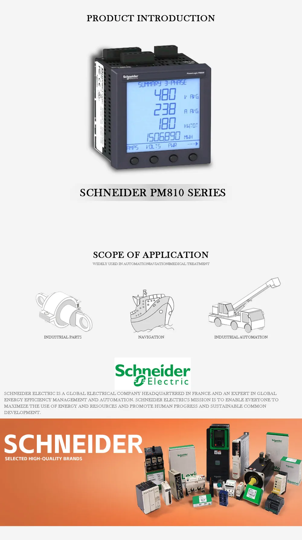 SCHNEIDER PM810 Product Description-1