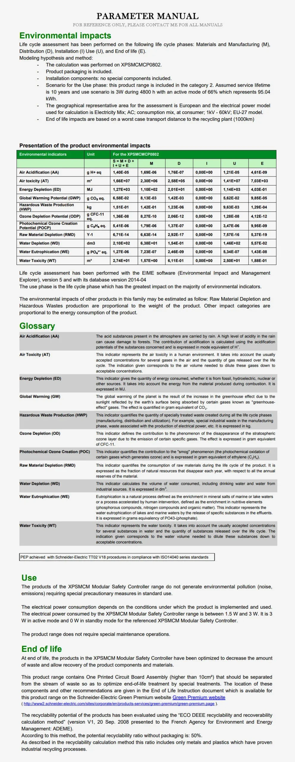 SCHNEIDER TM3 Product Description-2