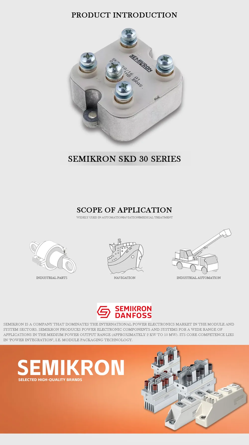 SEMIKRON SKD 30 Product Description-1