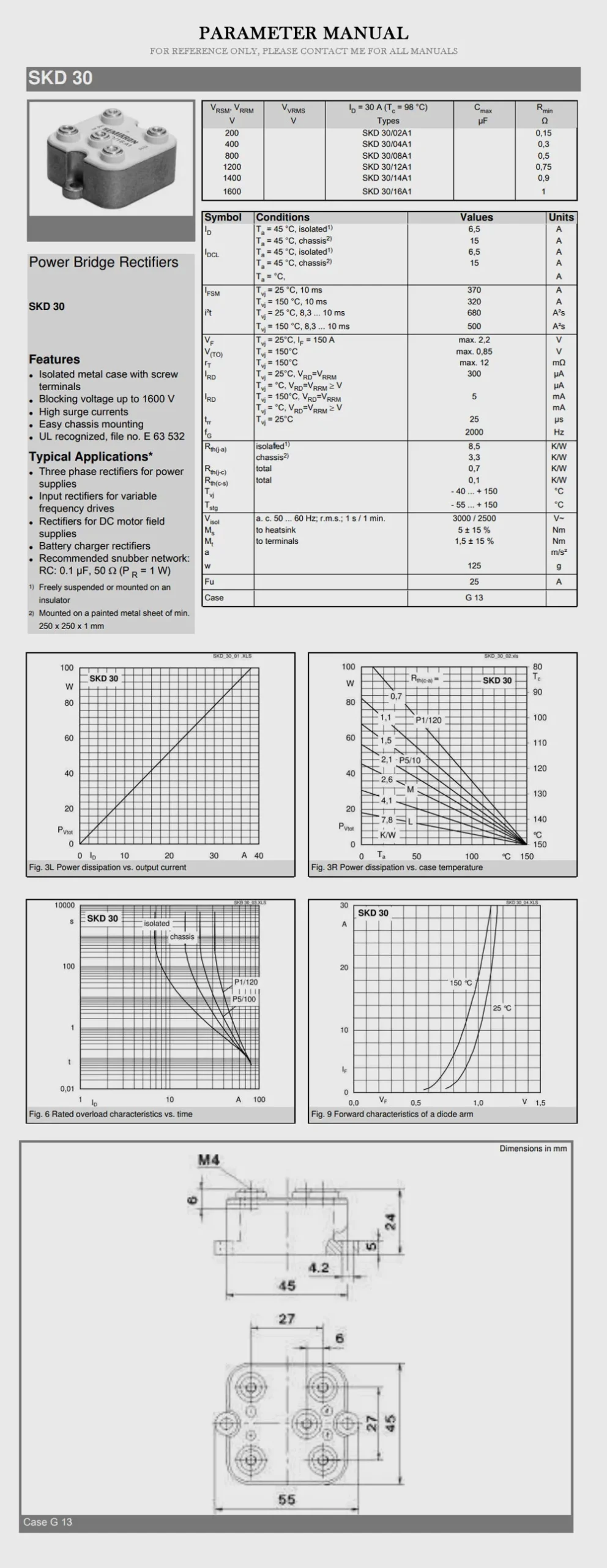 SEMIKRON SKD 30 Product Description-2