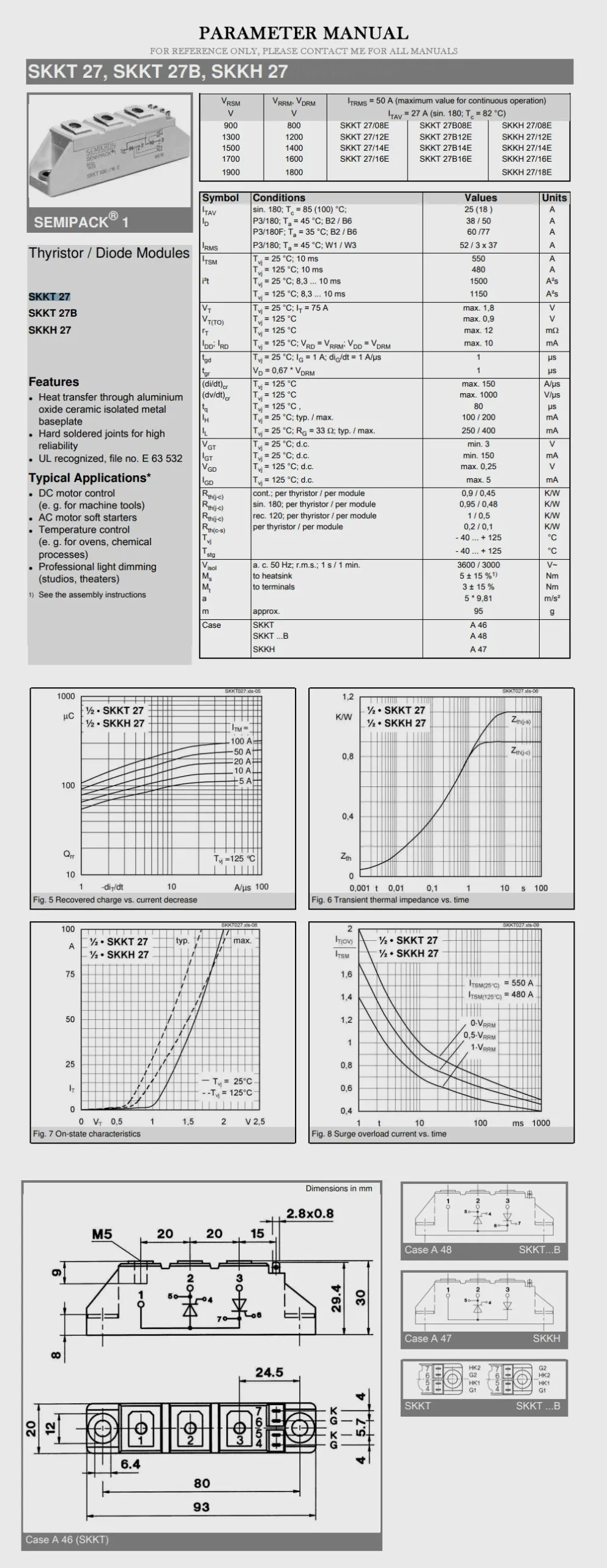 SEMIKRON SKKT27 Product Description-2