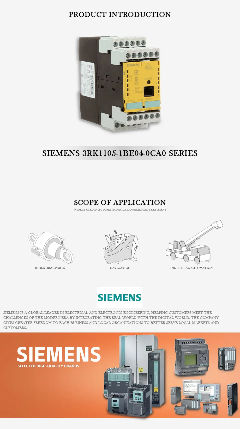 SIEMENS 3RK1105-1BE04-0CA0 Product Description-1