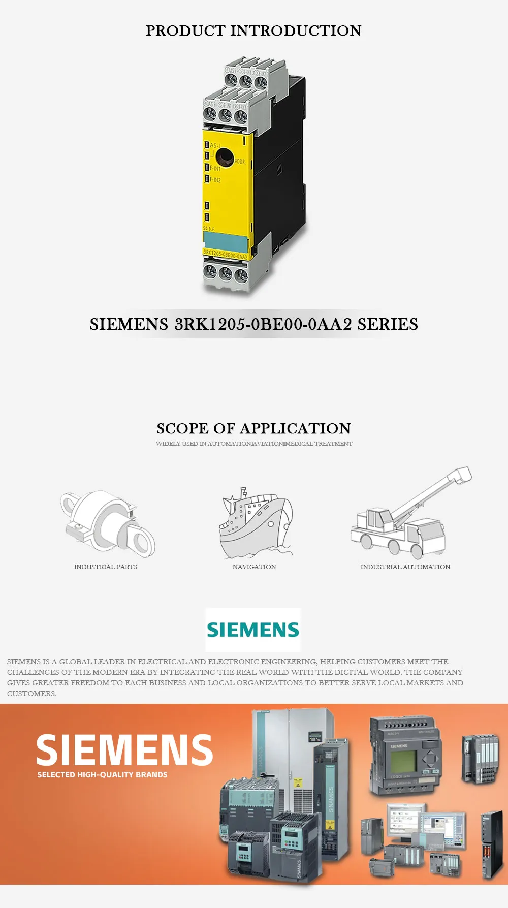 SIEMENS 3RK1205-0BE00-0AA2 Product Description-1
