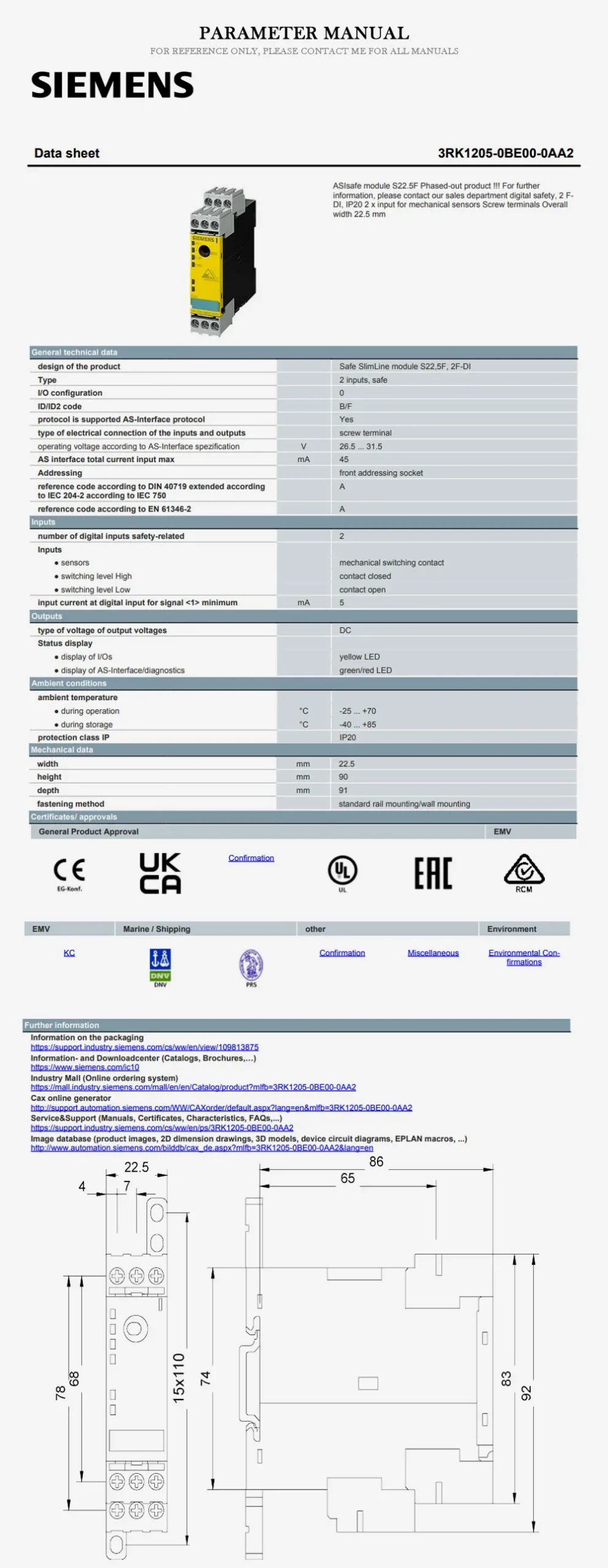 SIEMENS 3RK1205-0BE00-0AA2 Product Description-2