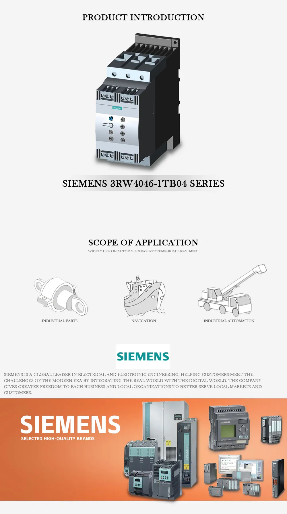SIEMENS 3RW4046-1TB04 Product Description-1