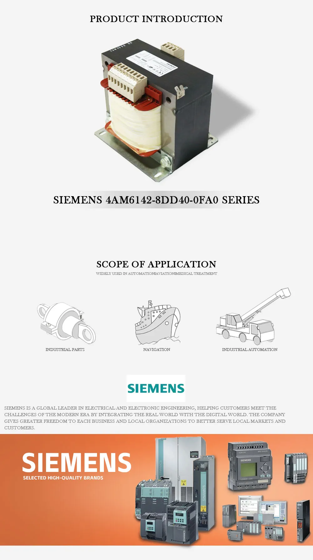 SIEMENS 4AM6142-8DD40-0FA0 Product Description-1