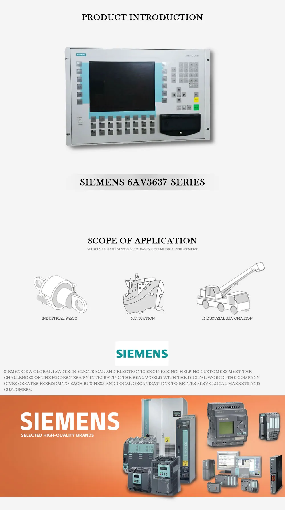 SIEMENS 6AV3637 Product Description-1