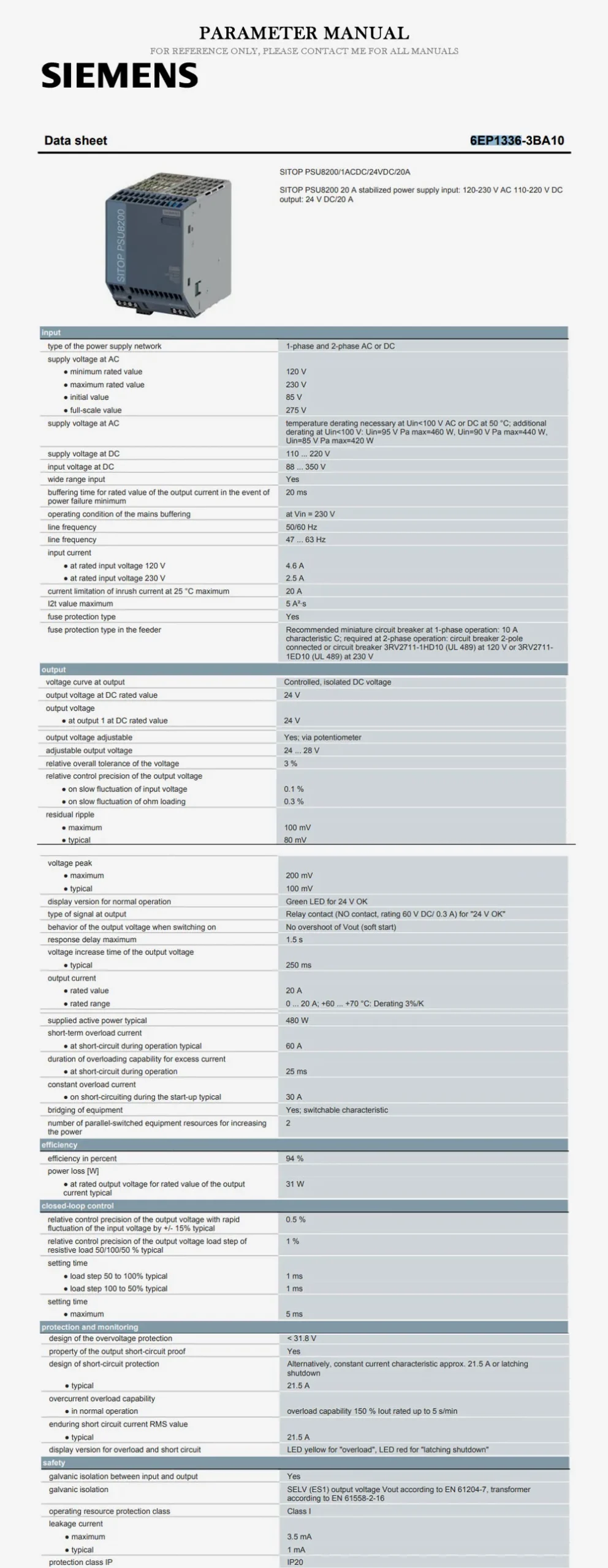 SIEMENS 6EP1336 Product Description-2