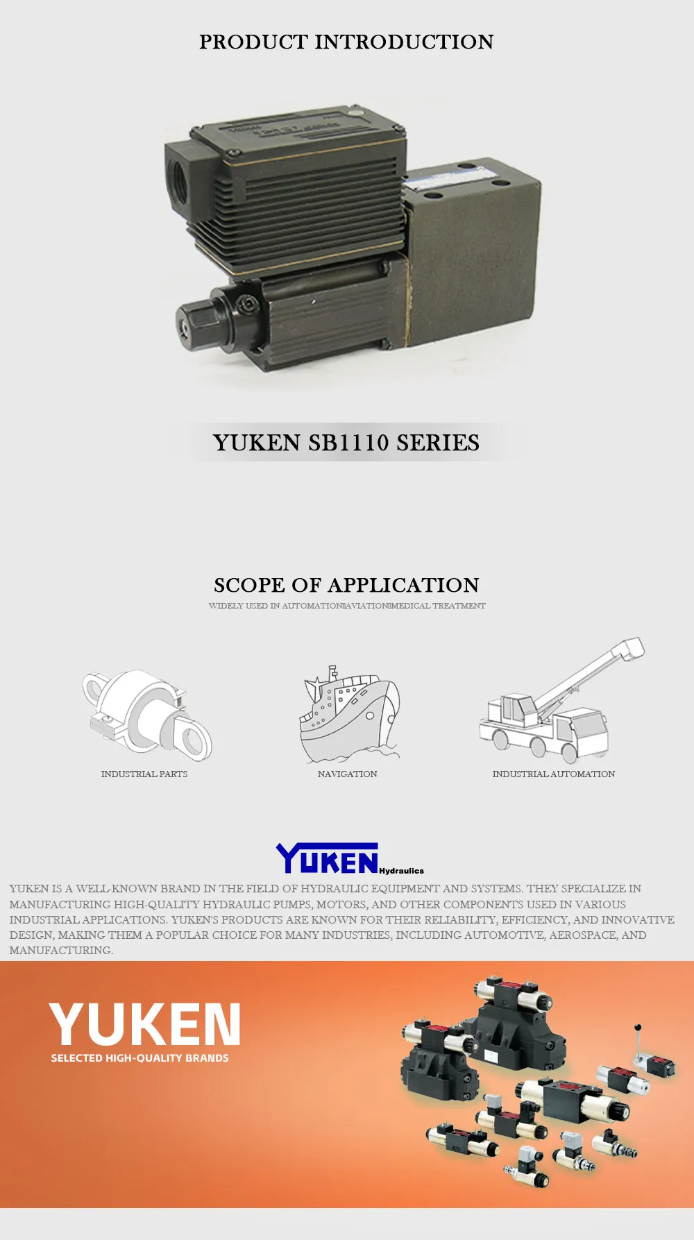 YUKEN SB1110 Product Description-1