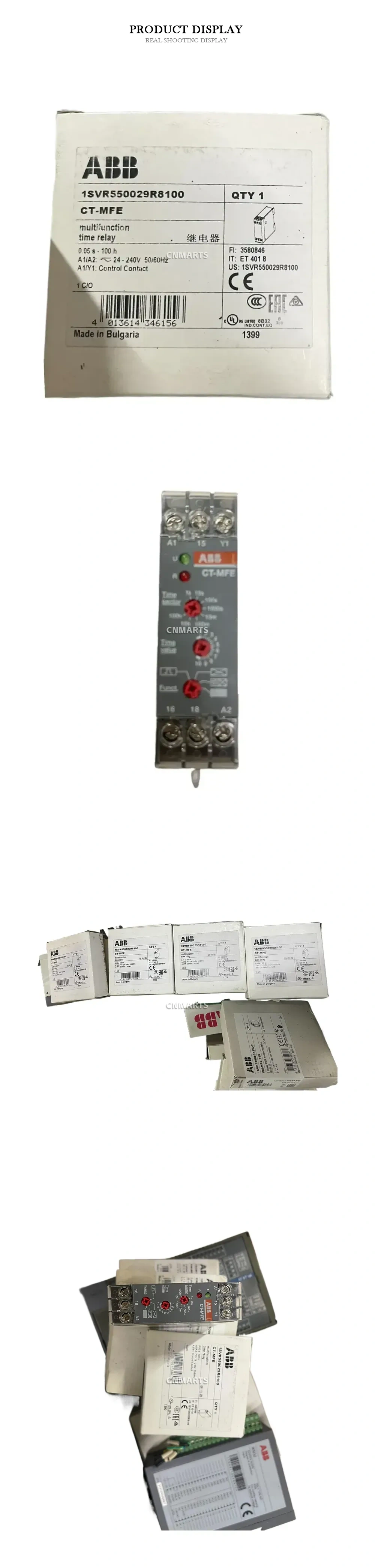 ABB 1SVR550029R8100 Multifunction Time Relay Description