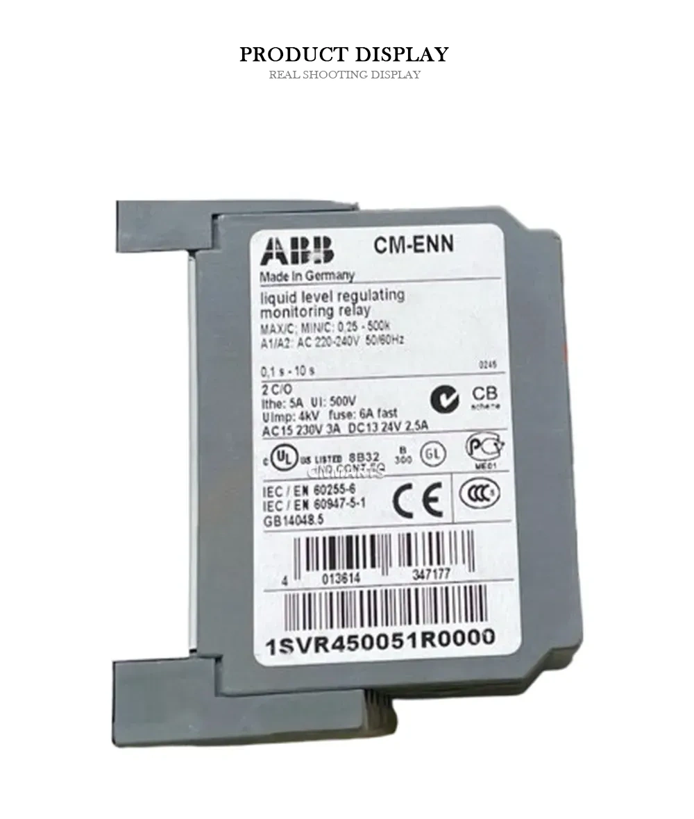 ABB CM-ENN Liquid Level Regulating Monitoring Relay Description