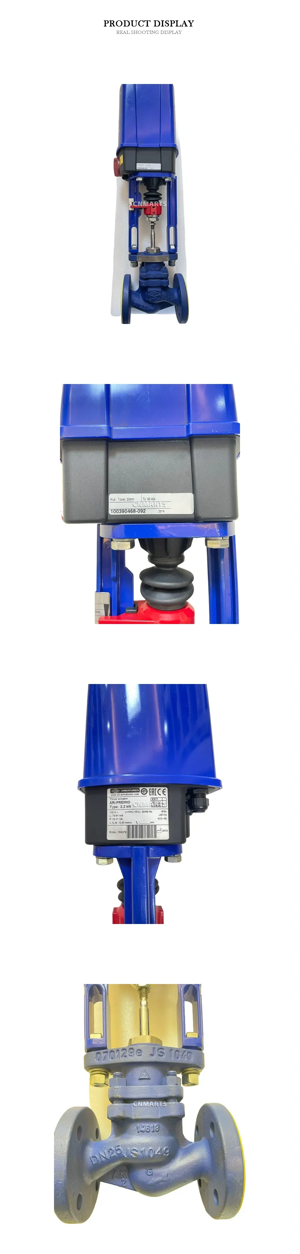 ARI-Armaturen ARI-PREMIO 2.2 kN Electric Thrust Actuator Control Valve Description