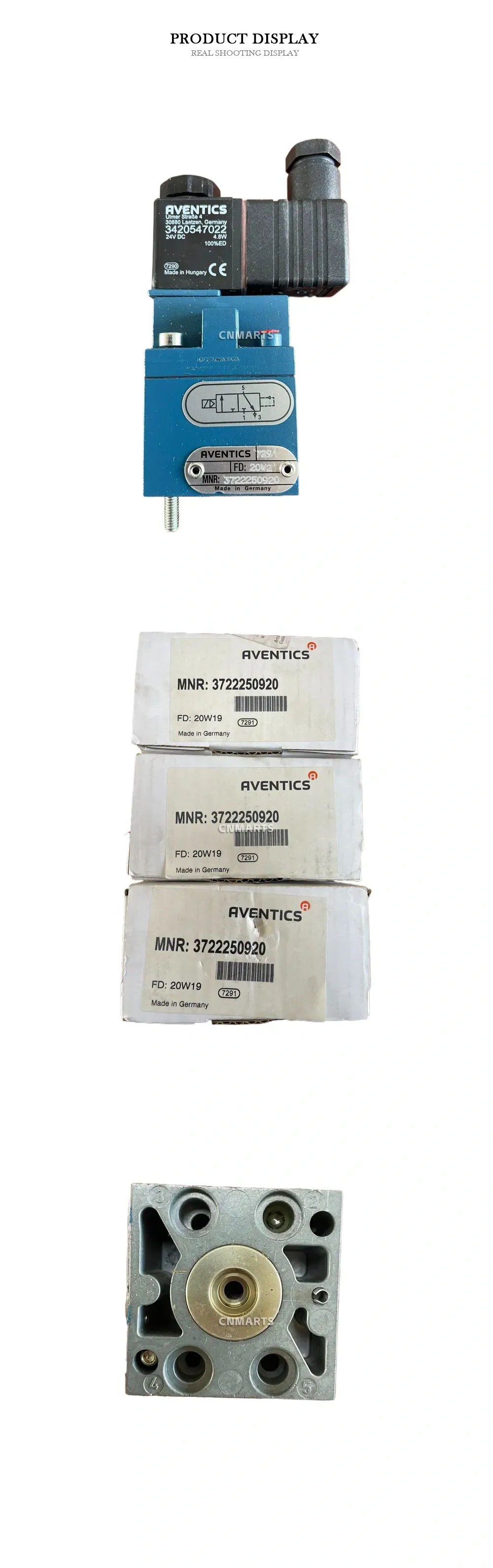 AVENTICS 3722250920 Pneumatic Solenoid Valve Description