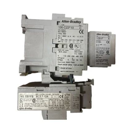 Allen-Bradley 100-C23*10 IEC Contactor with Overload Relay and Auxiliary Contact Block