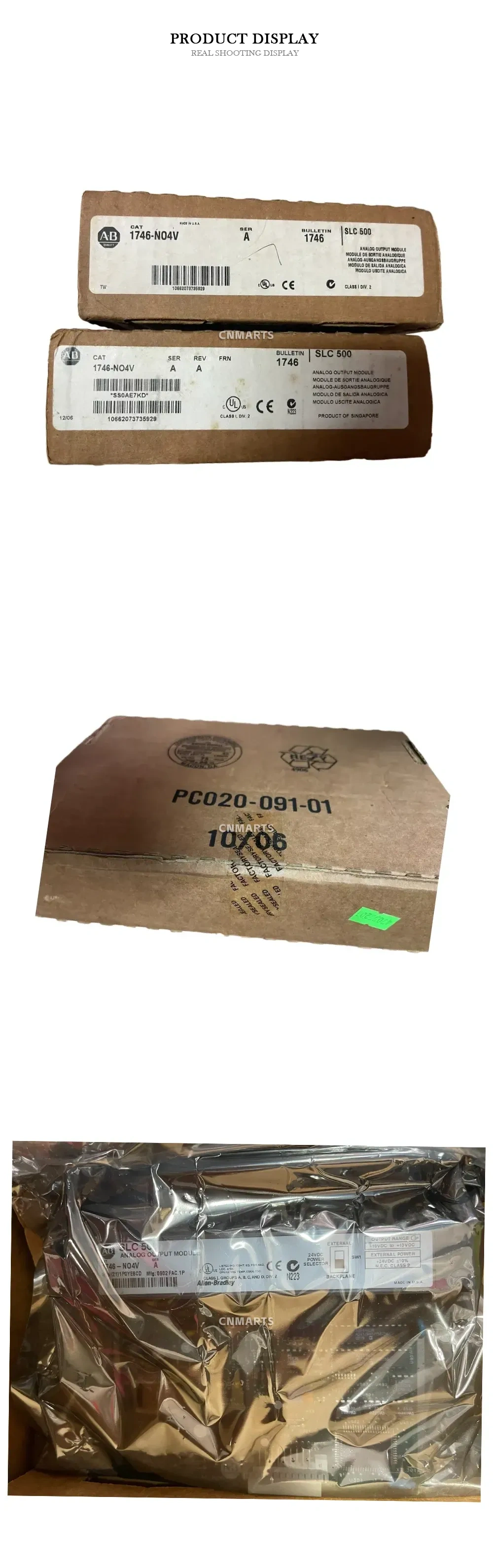 Allen-Bradley 1746-NO4V Analog Output Module Description