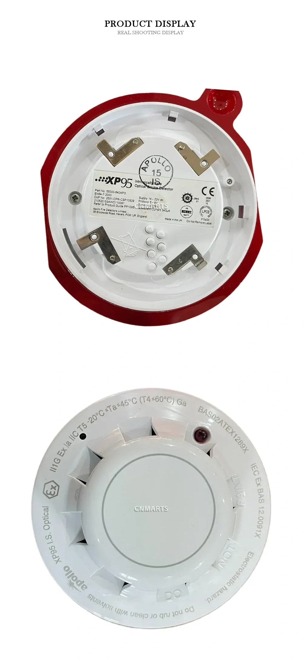 Apollo XP95 I.S. Optical (55000-840APO) Optical Smoke Detector Description