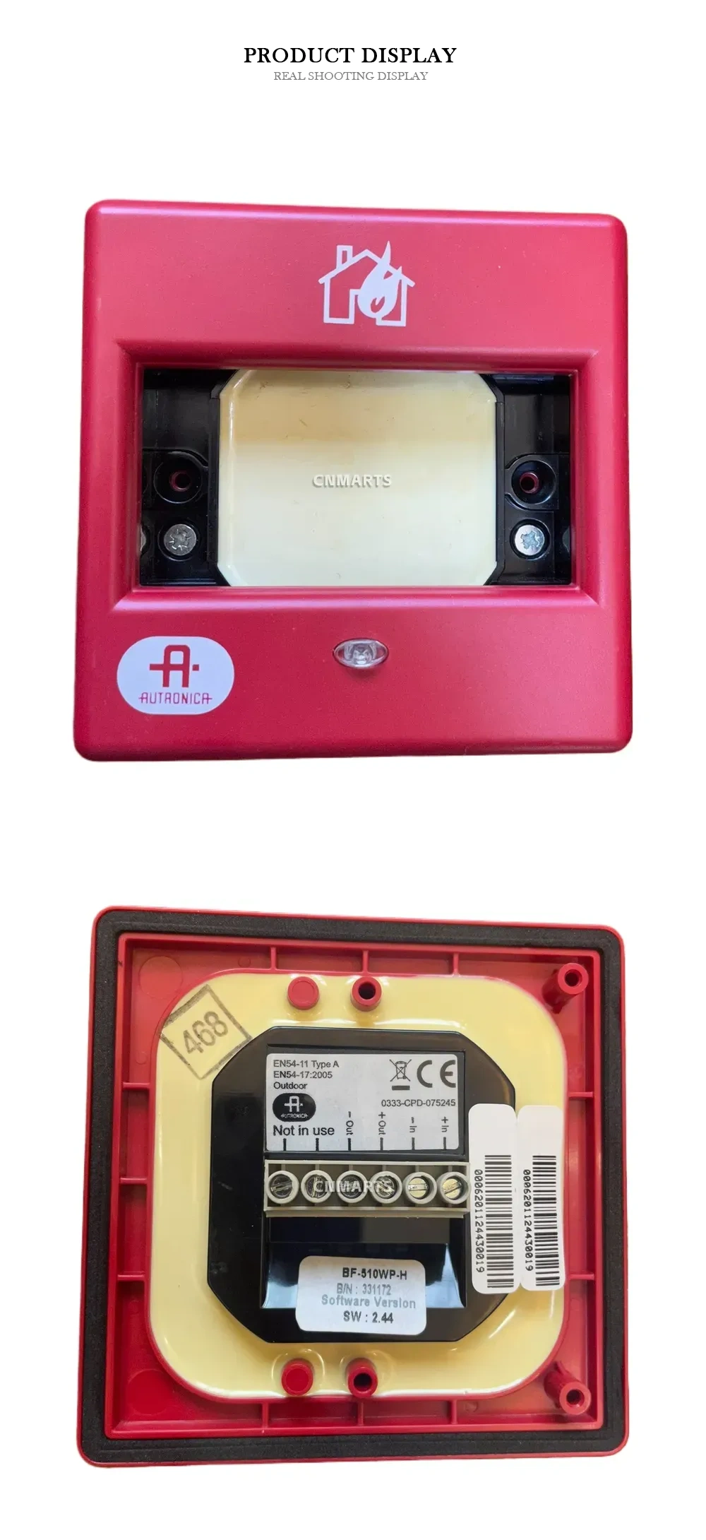 Autronica BF-510WP-H Manual Call Point Description