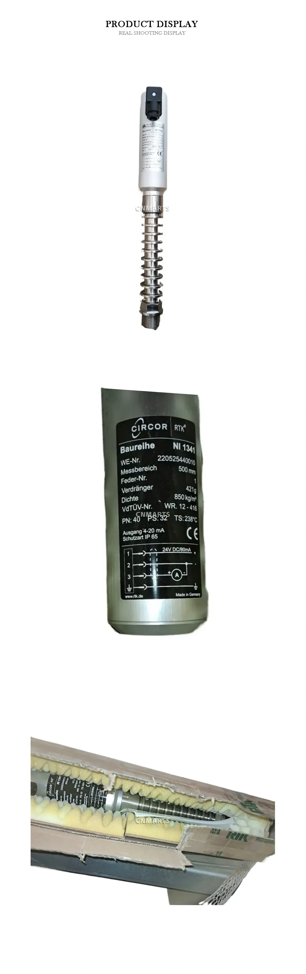 CIRCOR RTK NI 1341 Displacer Level Transmitter Description