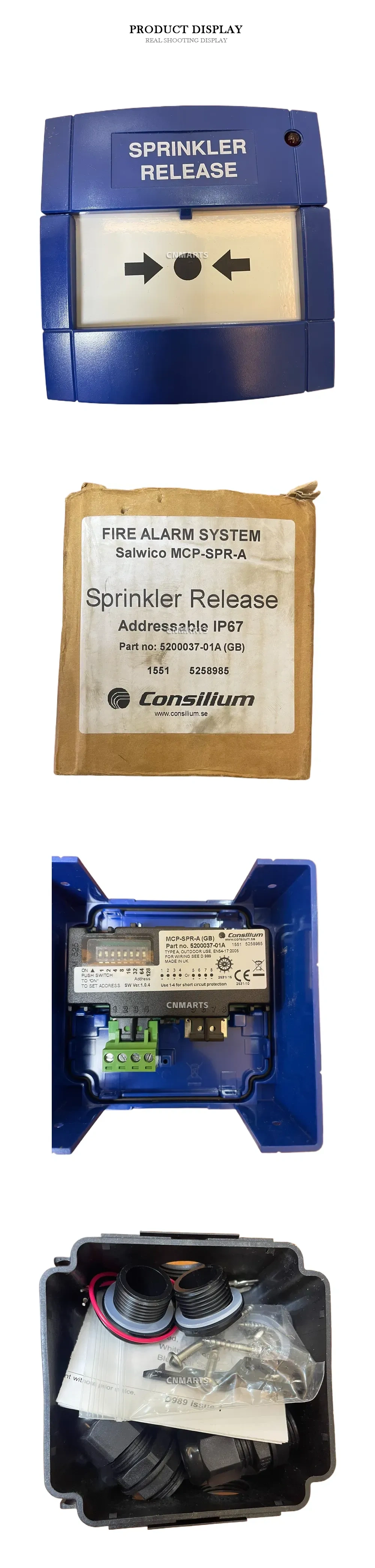 Consilium MCP-SPR-A Sprinkler Release Manual Call Point Description