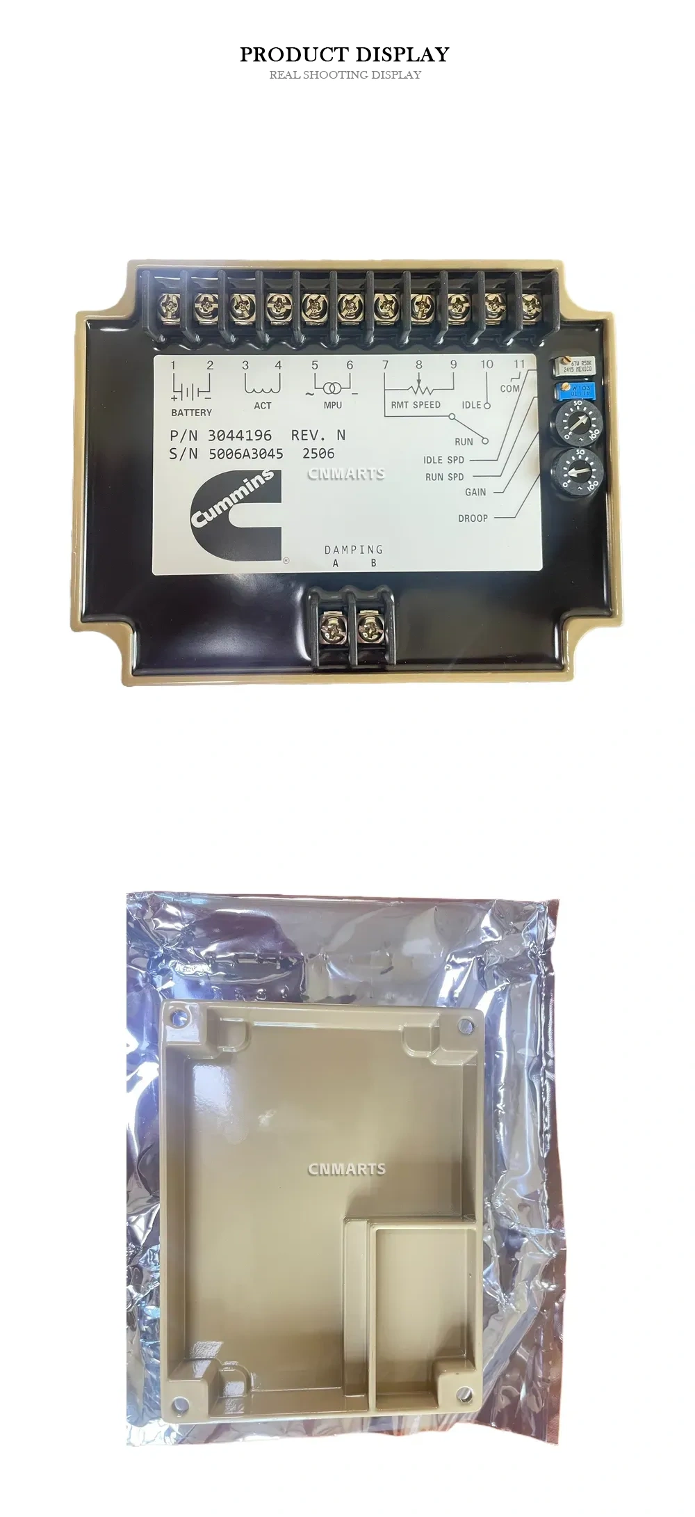 Cummins 3044196 Electronic Governor Controller Description