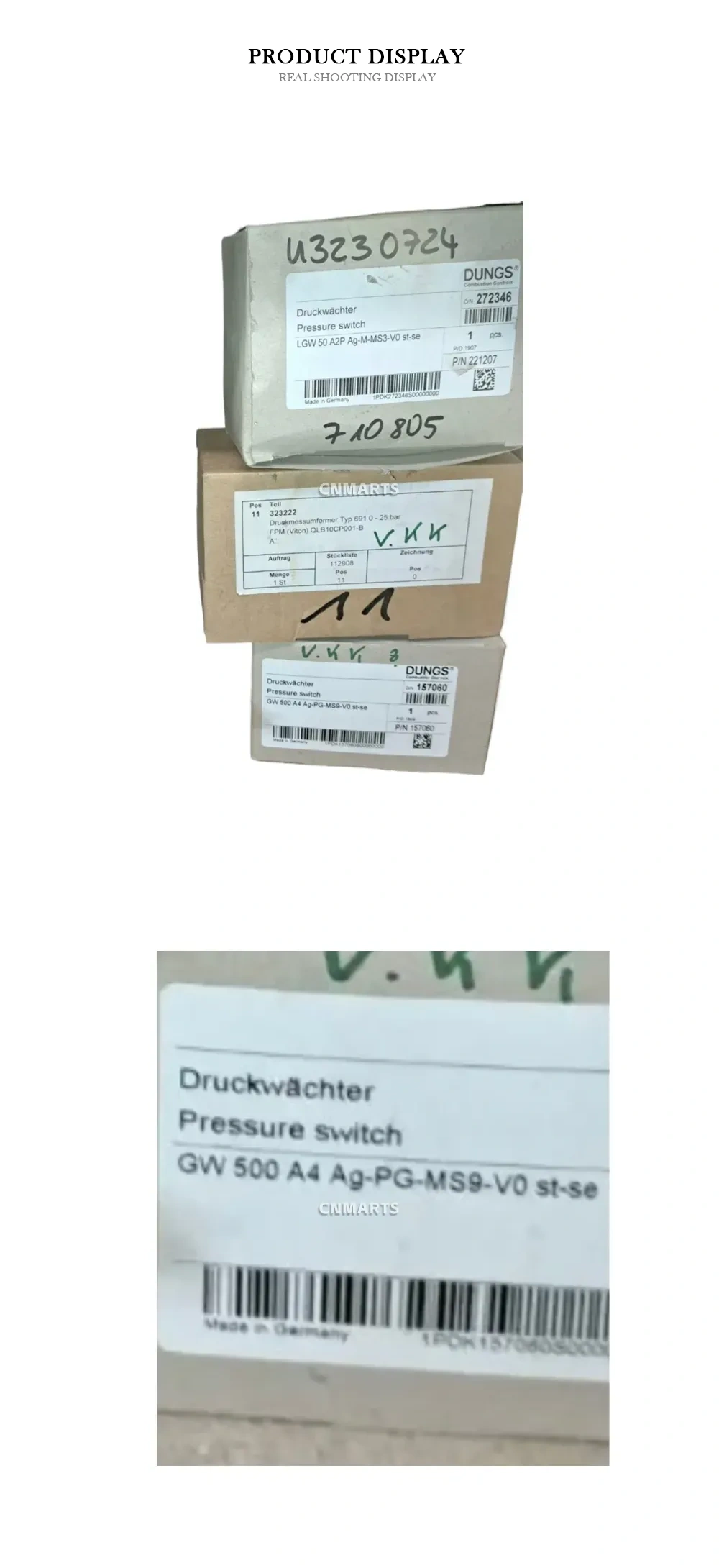 DUNGS GW 500 A4 Ag-PG-MS9-V0 st-se Pressure switch Description