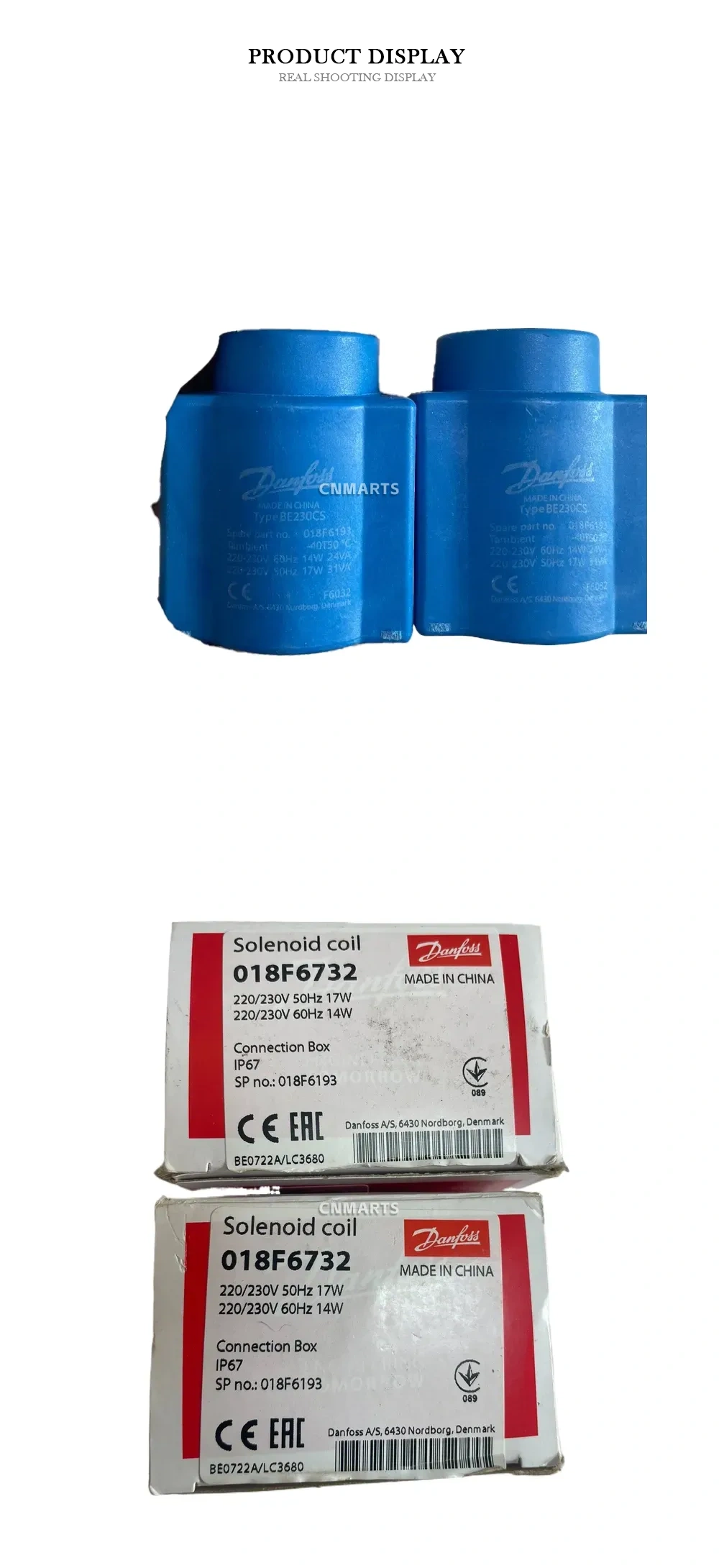 Danfoss 018F6732 Solenoid coil Description