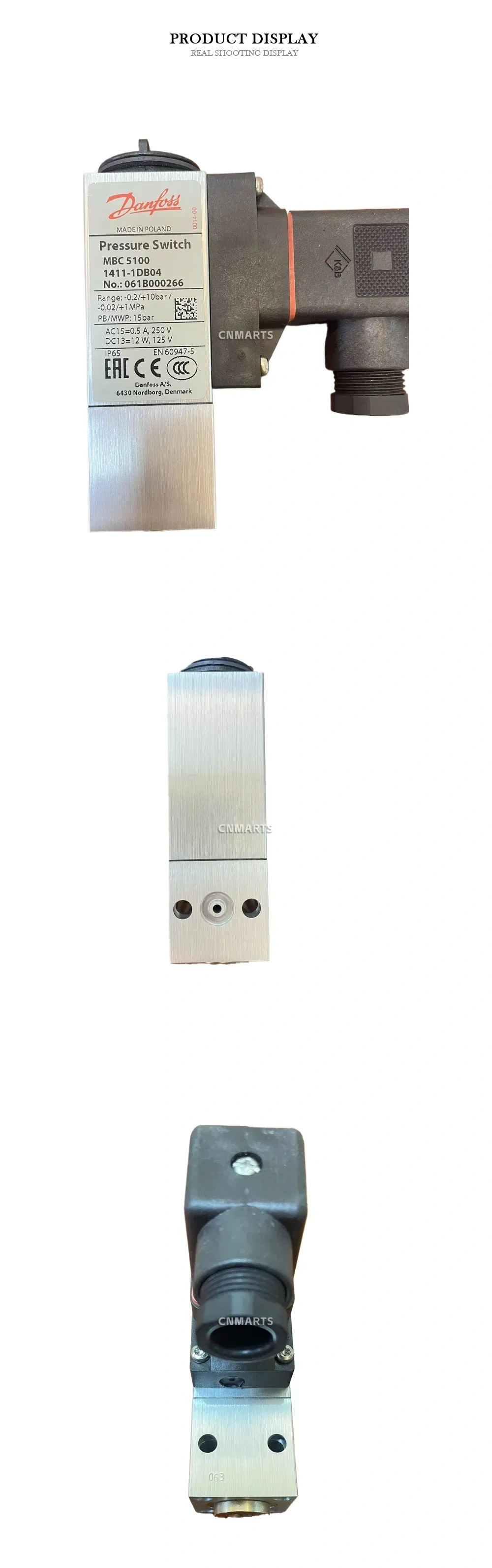 Danfoss MBC 5100 1411-1DB04 Pressure Switch Description