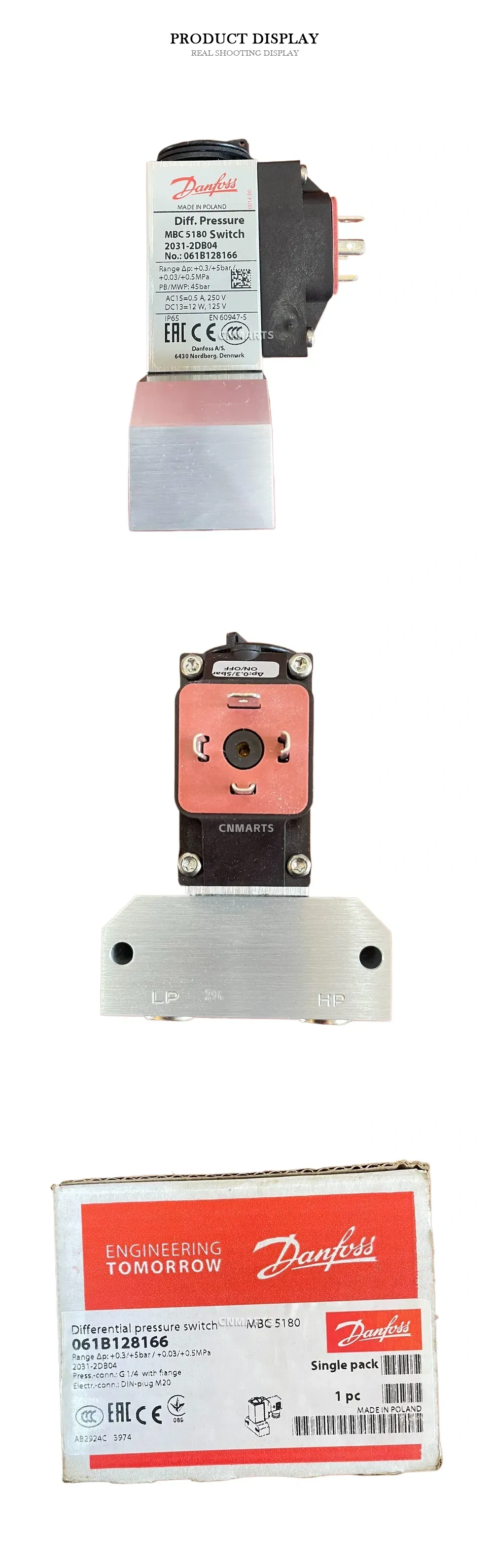 Danfoss MBC 5180 Differential Pressure Switch Description