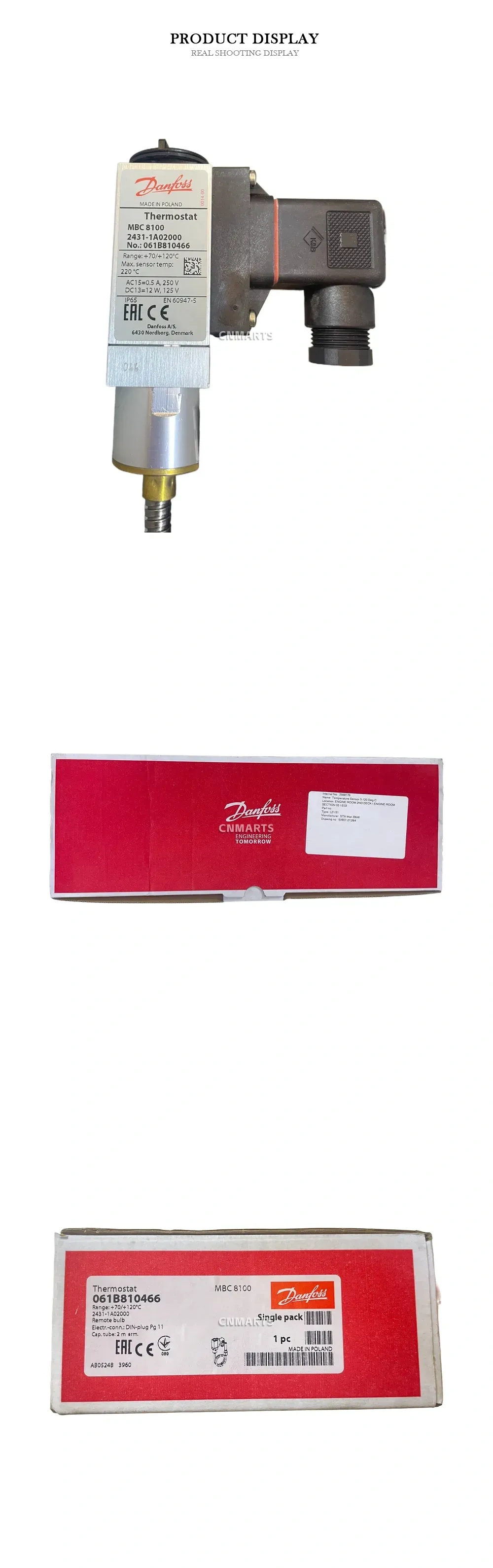 Danfoss MBC 8100 Heavy Duty Thermostat Description