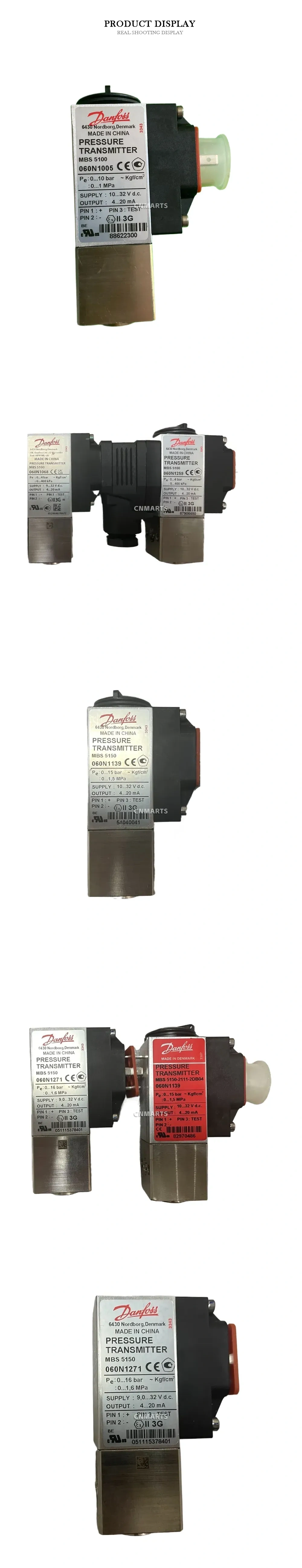 Danfoss MBS 5100 / MBS 5150 Pressure Transmitter Description