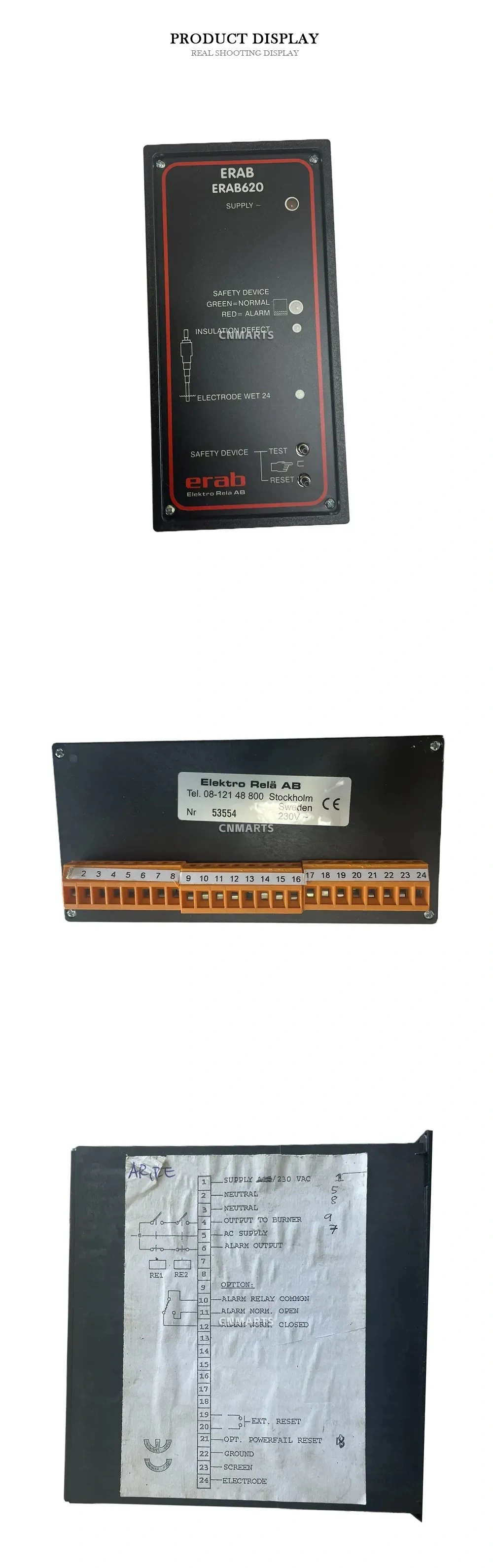 ERAB ERAB620 Safety Control Unit Description