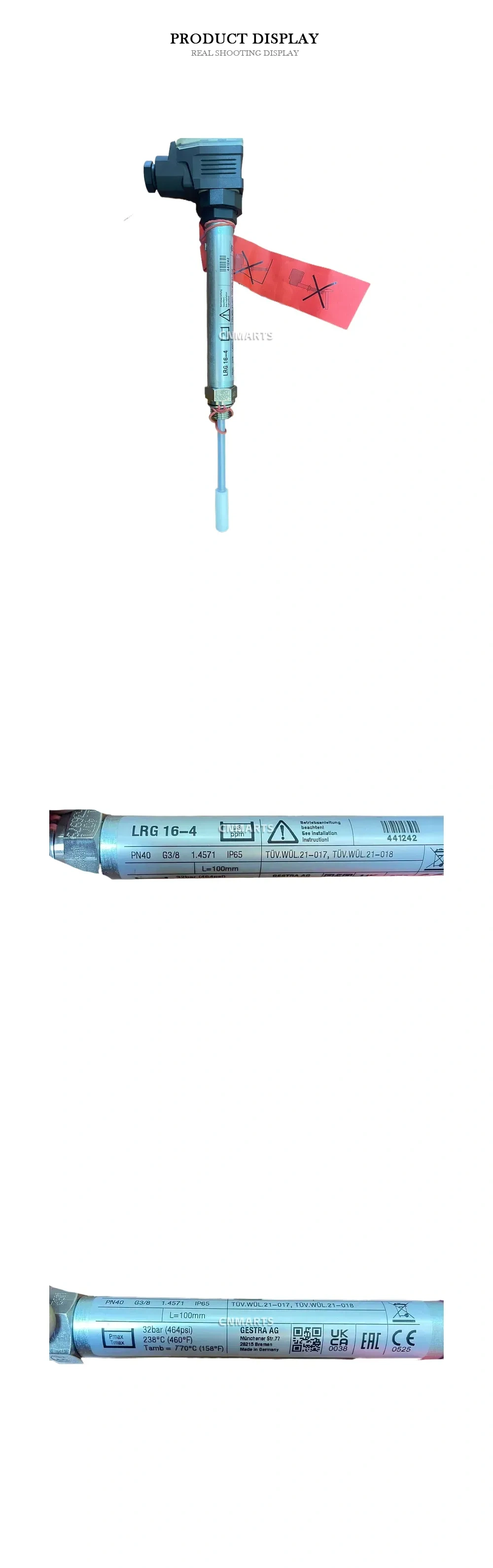 GESTRA LRG 16-4 Conductivity Probe / Level Sensor Description