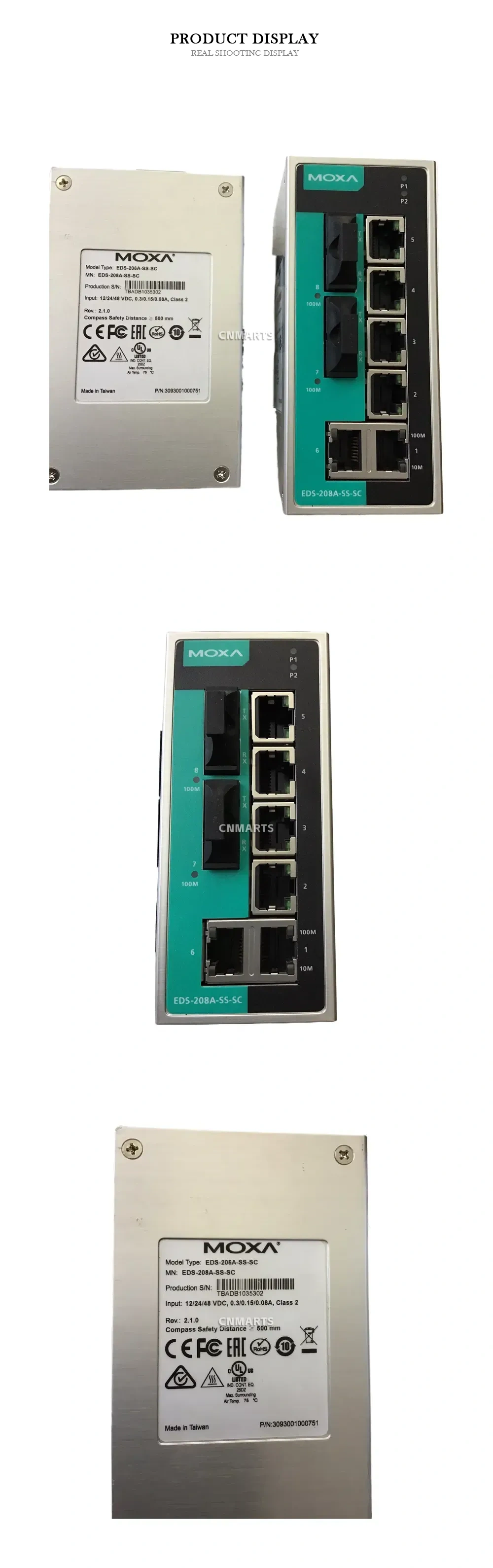 MOXA EDS-208A-SS-SC Industrial Ethernet Switch Description