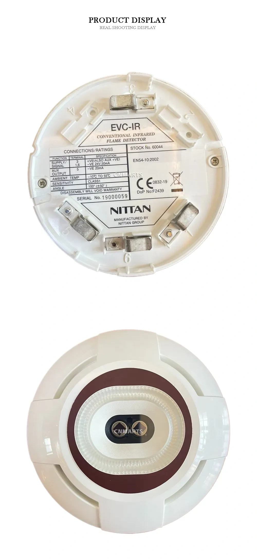 NITTAN EVC-IR Conventional Infrared Flame Detector Description