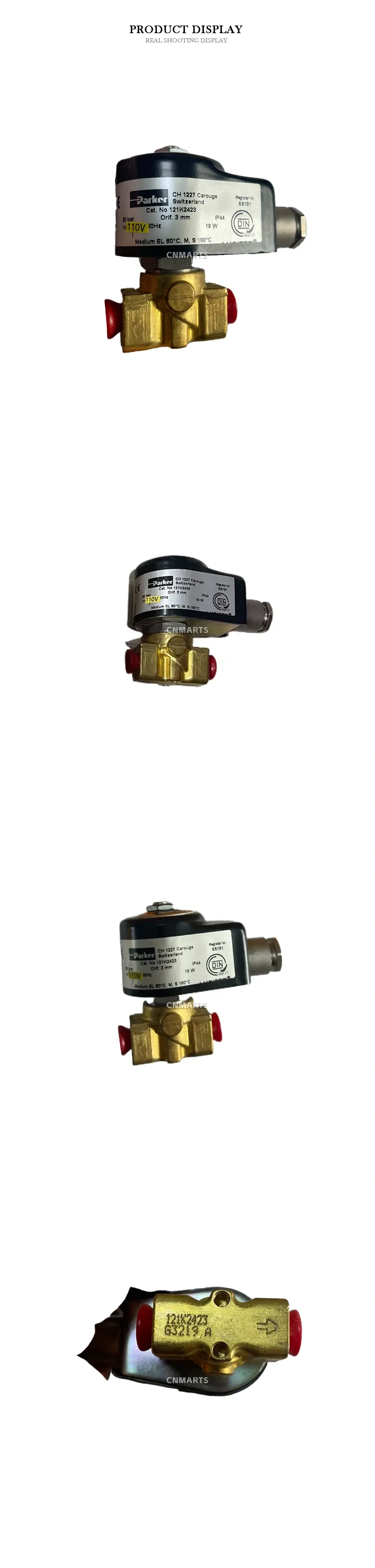 Parker 121K2423 Solenoid Valve Description