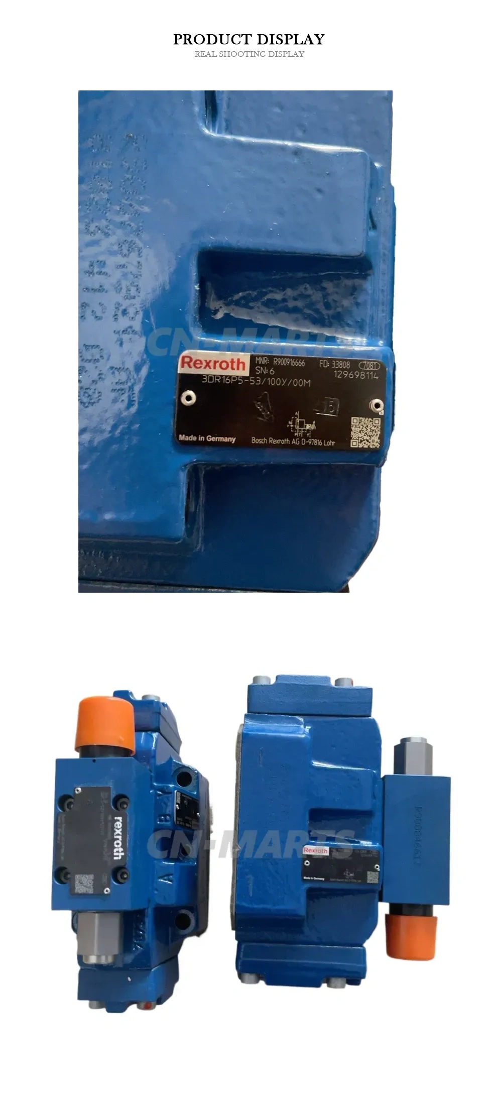 Rexroth 3DR16P5-53/100Y/00M Pressure Reducing Valve Description