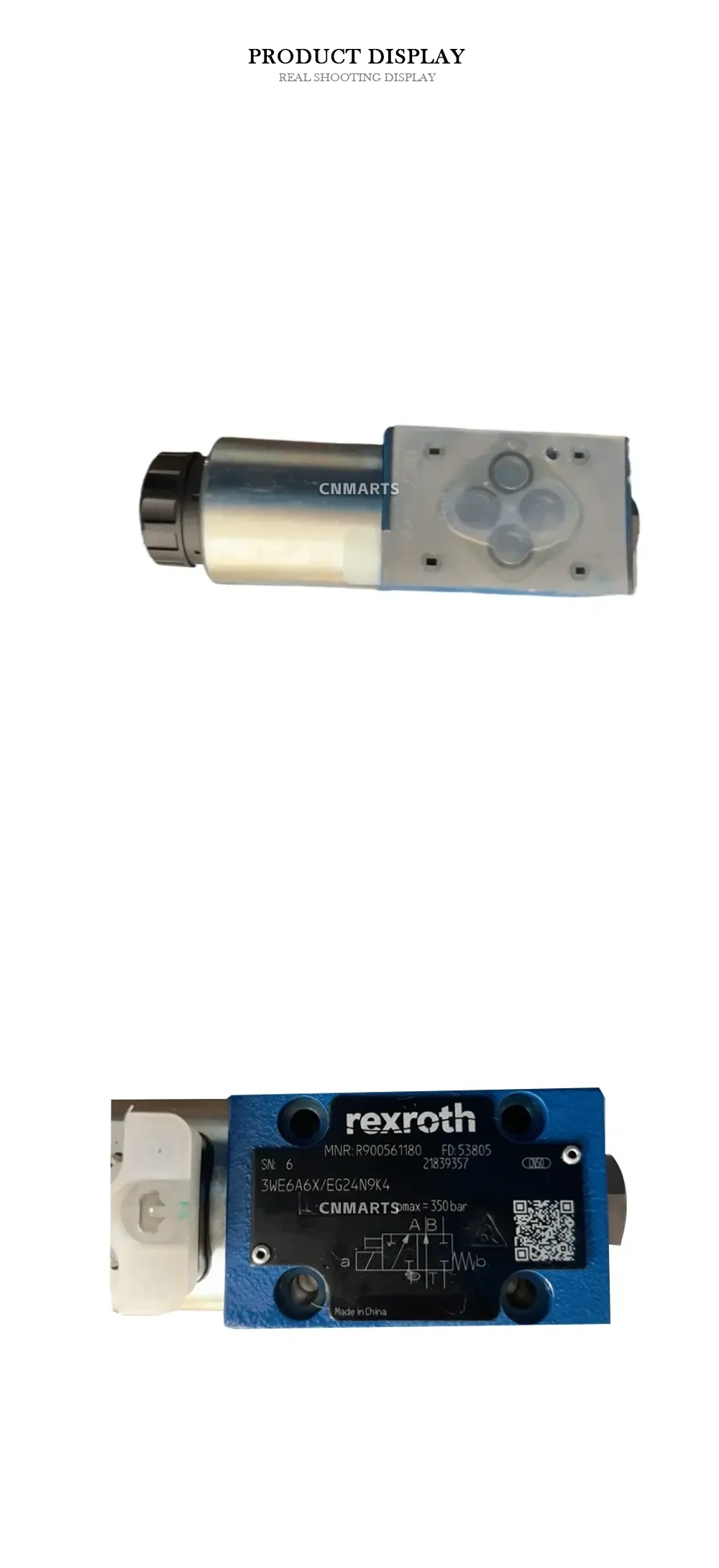 Rexroth 3WE6A6X/EG24N9K4 Hydraulic Directional Control Valve Description